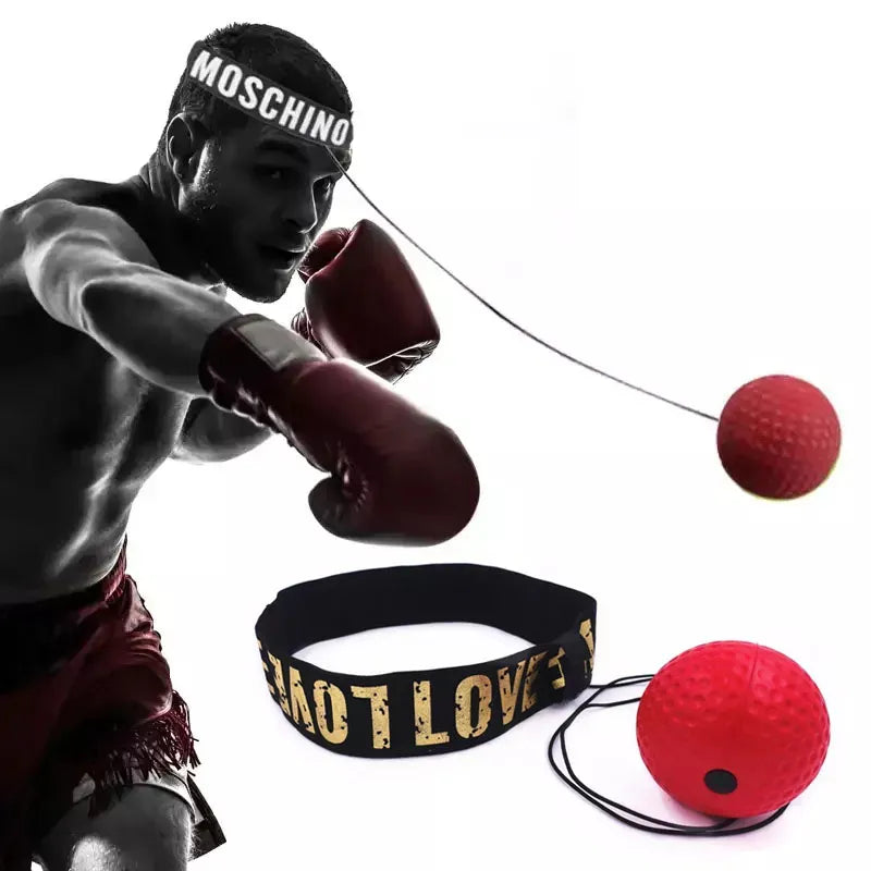 Boxing Reflex Ball Head-mounted PU Punch Ball MMA Sanda Training Hand Eye Reaction Gym Sandbag Muay Thai Boxeo Fitness Equipment