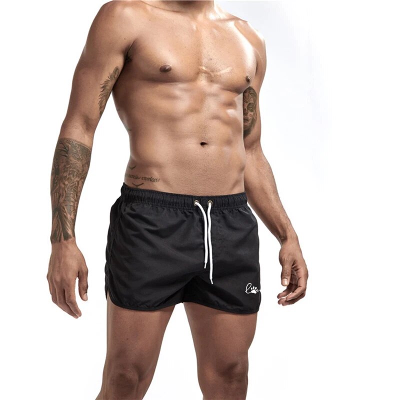 Men's Sports Jogging Summer Quick-Drying Shorts Printed Shorts Swim Surfing Beachwear Shorts Male Gym Casual Fitness Shorts