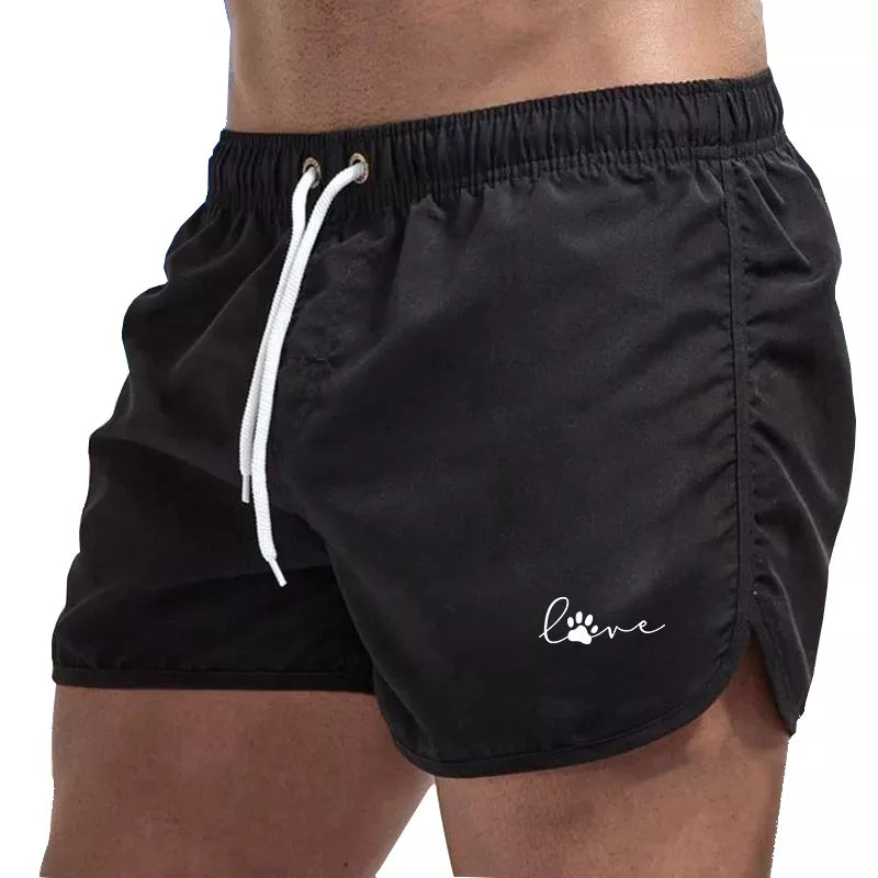 Men's Sports Jogging Summer Quick-Drying Shorts Printed Shorts Swim Surfing Beachwear Shorts Male Gym Casual Fitness Shorts