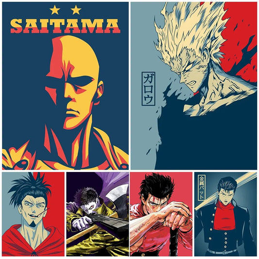 One Punch Man Hero Association posters