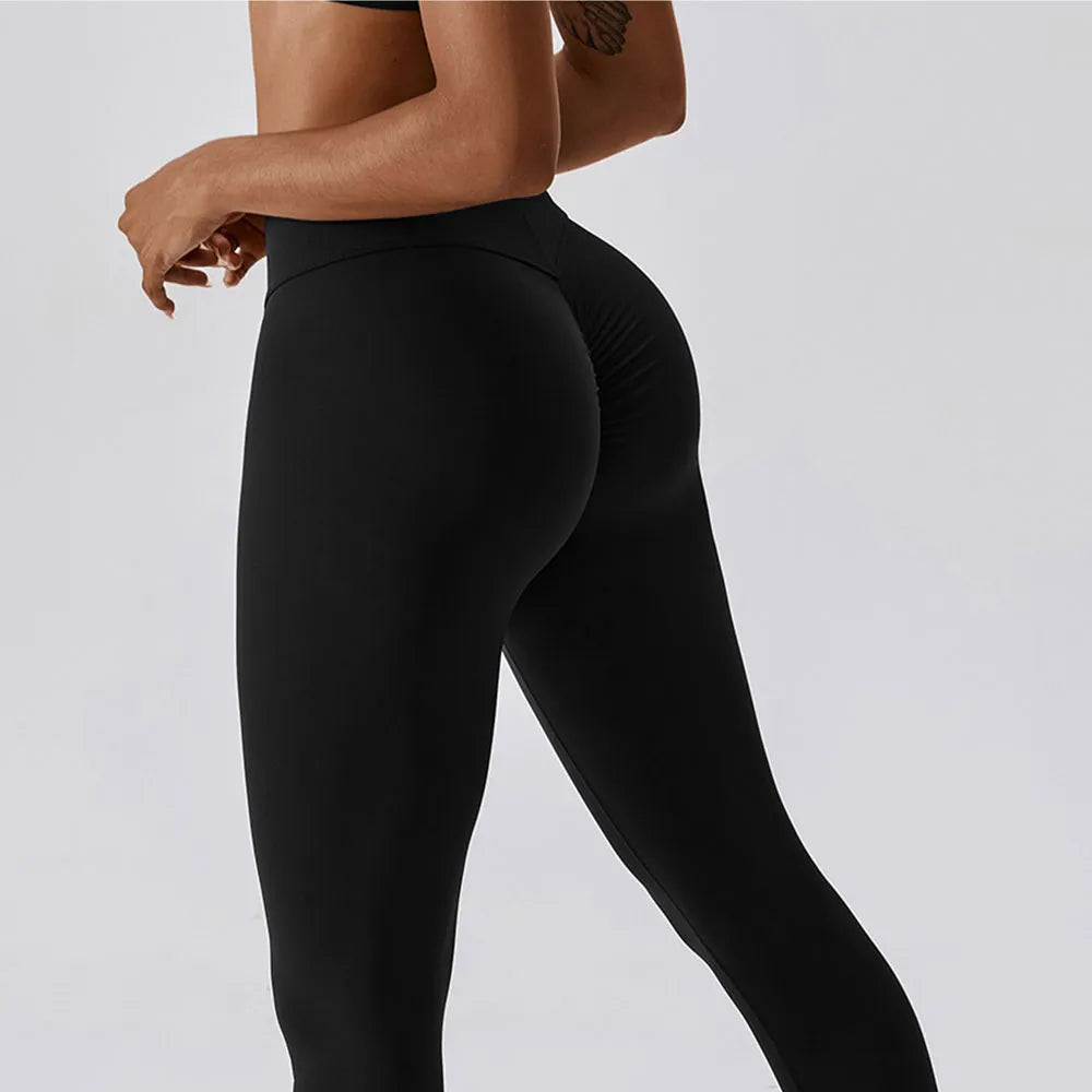 Seamless Yoga Pants High Elastic Sports Fitness Legging Women High Waist Gym Push Up Scrunch Butt Running Workout Leggings Tight