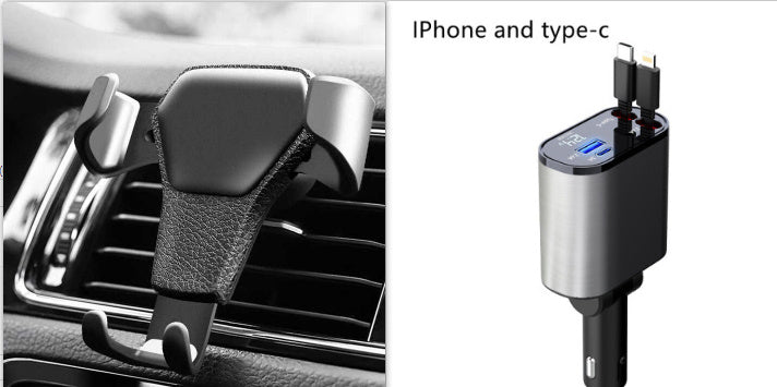 Metal Car Charger 100W USB And TYPE-C